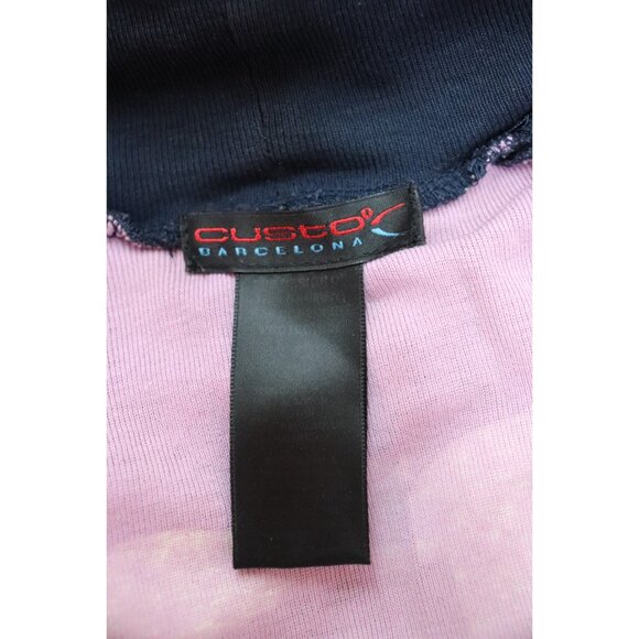 CUSTO BARCELONA Flower POPPY Motorcycle Print Long Sleeve Body Con Dress M/L - Picture 10 of 10